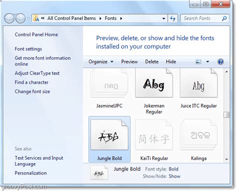 How To Add Custom Fonts To Windows 7