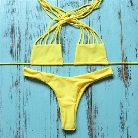 Hot New Design Sexy Brazilian Bikini 2016 Swimwear Women Swimsuit Biquini Push Up Bikinis Set