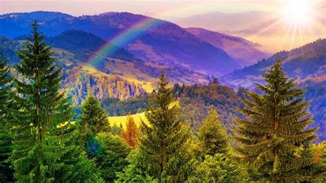 Rainbow Over Autumn Wallpapers Wallpaper Cave