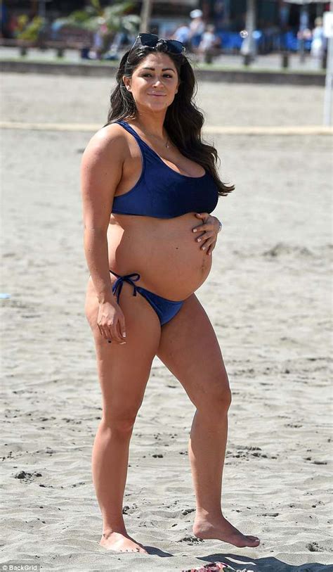 Casey Batchelor Shows Her Baby Bump In A Bikini In Lanzarote Daily