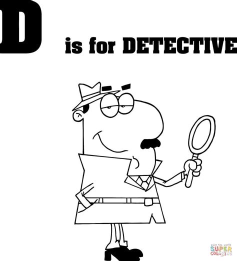 Detective Coloring Pages At Free Printable Colorings