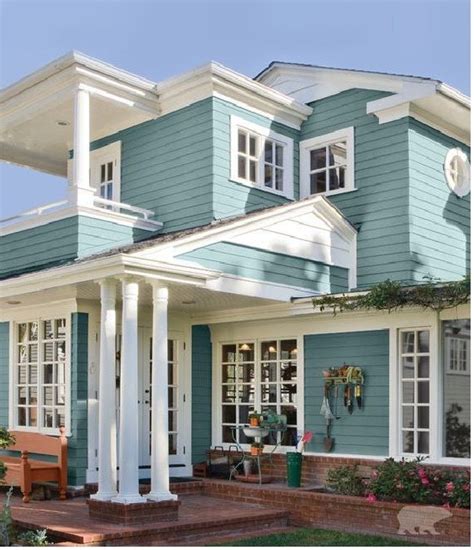 Aqua Cottage Exterior Paint Colors For House Exterior House Paint