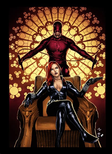 Black Widow And Daredevil By Electric Eccentric On Deviantart