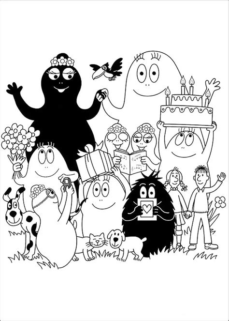 Barbapapa S Characters Coloring Page Free Printable Coloring Pages