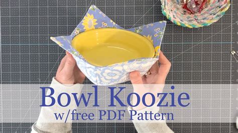 Bowl Koozie With Free Pdf Pattern Youtube