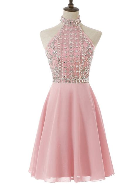 Pink Homecoming Dresscute Homecoming Dressshort Prom Dressjuniors