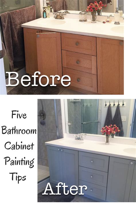 After observing how incredibly rough my small children are on the cabinets, i decided to be. How To Paint Bathroom Cabinets - My 5 DIY Tips | Small ...