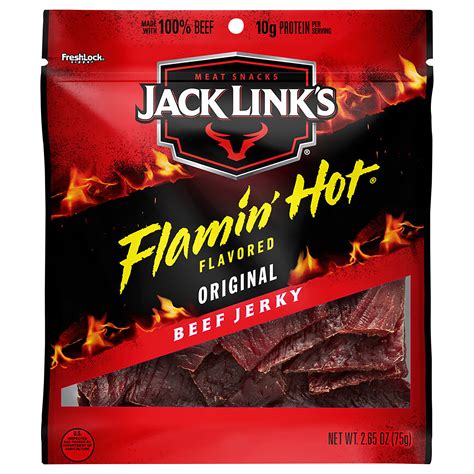 Jack Links Flamin Hot Flavored Original Beef Jerky 265 Oz
