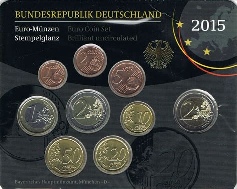 Deutschland Euro Kursmünzensätze 2015 Wert Infos Und Bilder Bei Euro