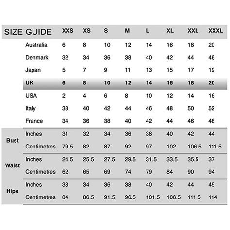Clothing Size Conversion Charts For Shopping Abroad 57 Off