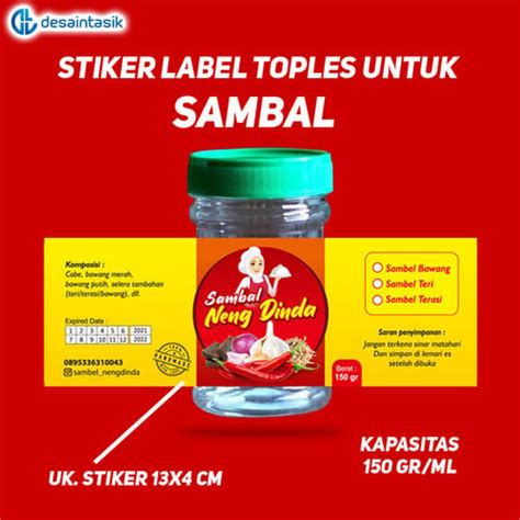 Detail Contoh Label Sambal Kemasan Koleksi Nomer 9