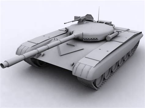 3d T 72 Battle Tank Model