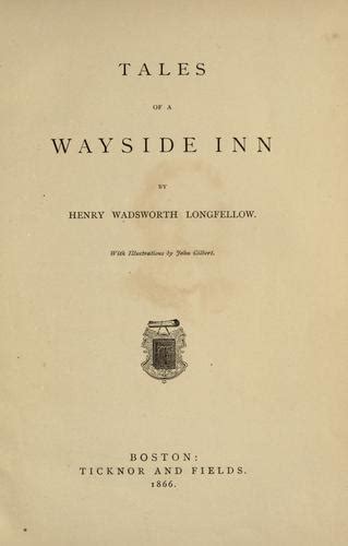 Tales Of A Wayside Inn By Henry Wadsworth Longfellow Open Library