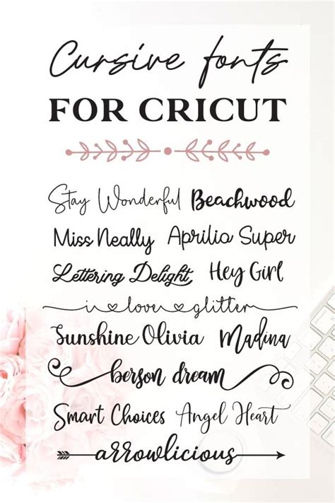 10 Trendy Cursive Fonts For Cricut Every Crafter Needs To Know