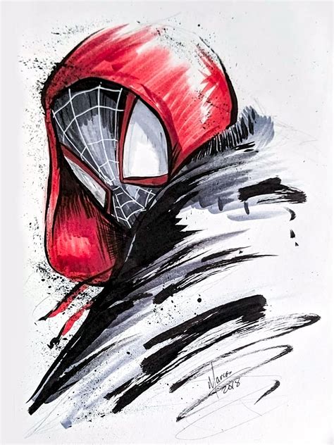 Ultimate Spider Man Miles Morales Spiderman Art Ultimate Spiderman