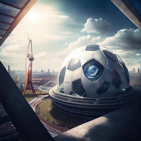 Designer Creates Futuristic Soccer Stadiums Using Ai