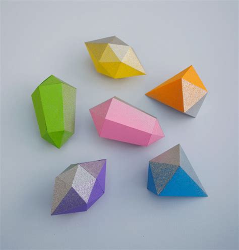 Paper Gems · How To Fold An Origami Gem · Papercraft And Origami On Cut