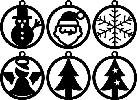 Free 3d File Christmas Ornaments Set 1 Laser Cutting 🎄・3d Printable