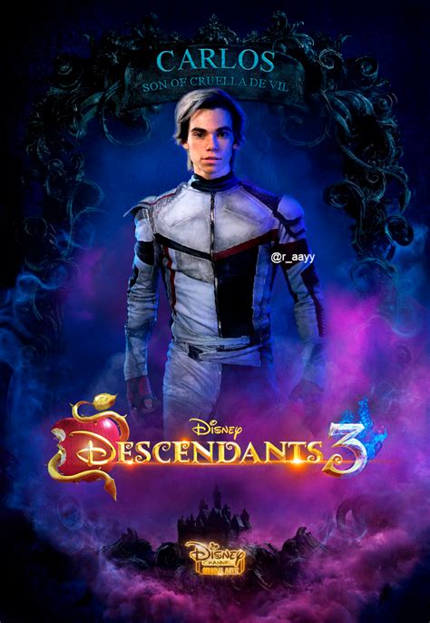 Descendants Poster Carlos By Raayb On Deviantart Disney Channel Descendants Cameron Boyce
