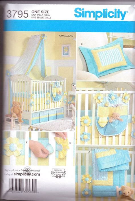 Sewing patterns for crib bedding google search diy baby projects pattern simplicity room nursery infant quilt bumper pad cribs 3795 new boy set bed accessories sheets stuff sets 9140 bumpers dust ruffle diaper stacker. New Simplicity Pattern Baby Nursery bedding set quilt ...
