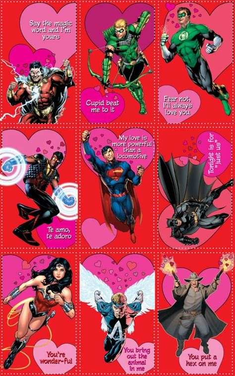 super hero valentines héros dc comics dc comics héros