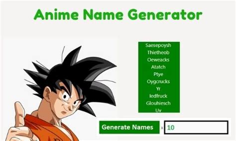 Male Anime Character Name Generator Ideas Of Europedias