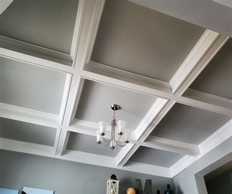 Coffered Ceiling Diy Demo Finish Carpentry 7 Steps With Pictures