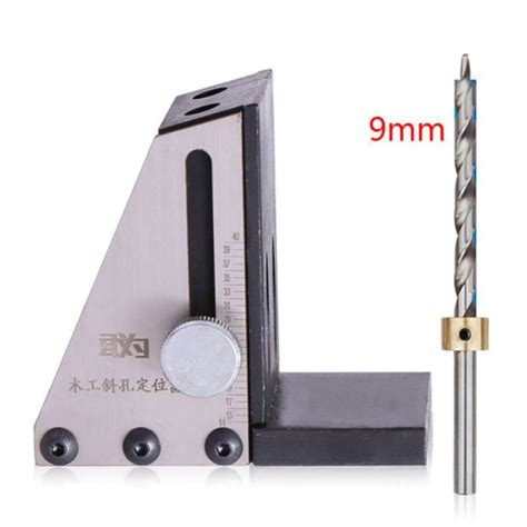 Promo Pocket Hole Jig Tool Set Step Drill Bit Woodworking Joint