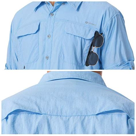 Naviskin Mens Upf 50 Sun Protection Outdoor Long Sleeve Shirt Lightweight Quick