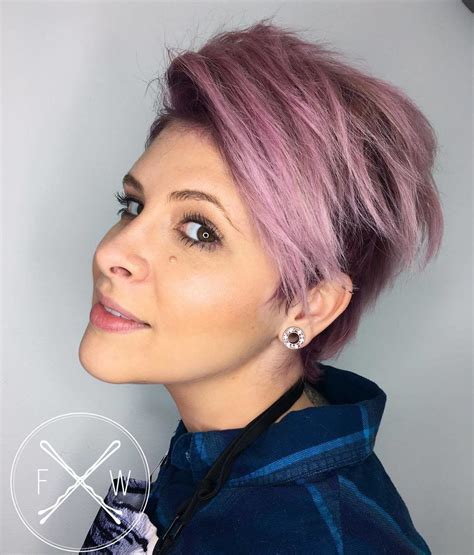 Bronde hair with dusty pink pieces. https://www.revelist.com/hair/pink-hair-color-ideas-2018 ...