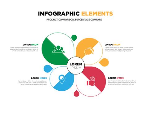 Vector Elements For Infographic Template For Diagram Graph