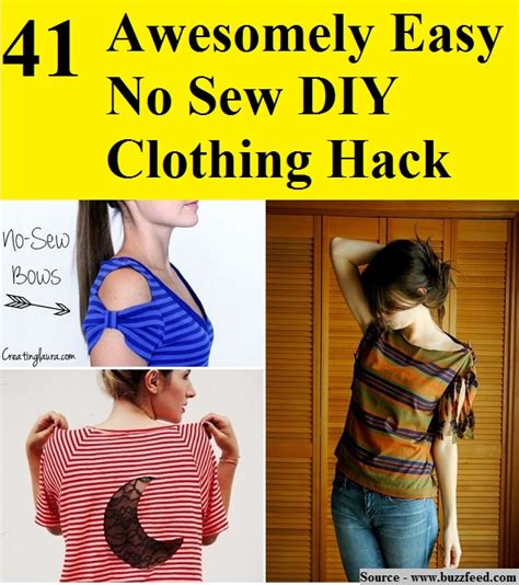 41 Awesomely Easy No Sew Diy Clothing Hacks Home And Life Tips