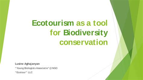 Pdf Ecotourism As A Tool For Biodiversity Conservation Dokumentips