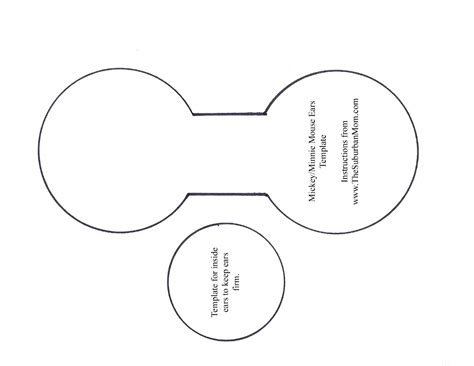 Printable Template Of Mini Mouse Ears Gina Blog