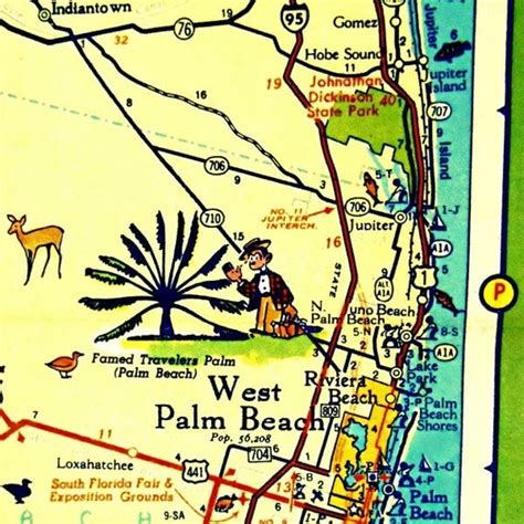 West Palm Beach Map Art West Palm Beach Florida Map Florida