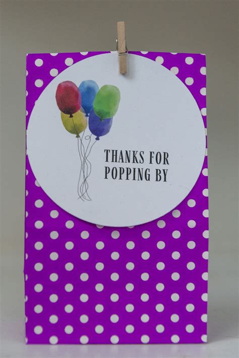 Free Thanks For Popping By Printable T Tags T Tags Printable