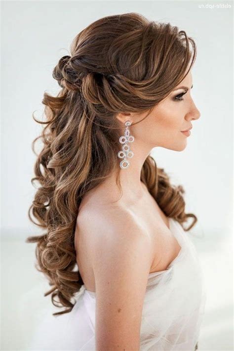 Curly Hairstyles For Wedding Reception 5 Easy Hairstyles For The