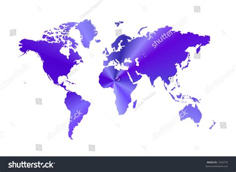 Purple Map Of The World Stock Photo 1264770 Shutterstock