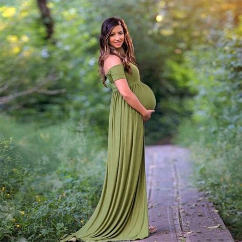 maternity women dresses shooting boat neck dress maternty photography prop short sleeve stretch