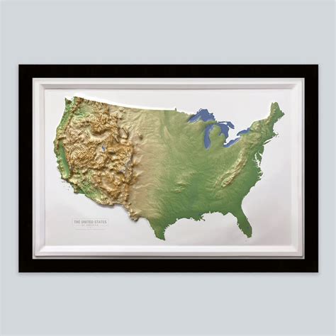 3d Topographical Maps Raised Relief Vinyl Wall Art Touch Of Modern