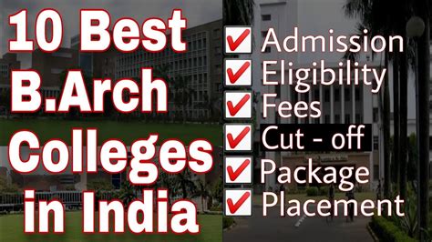 10 Top Architecture Colleges In India 2020 Cut Off Fee