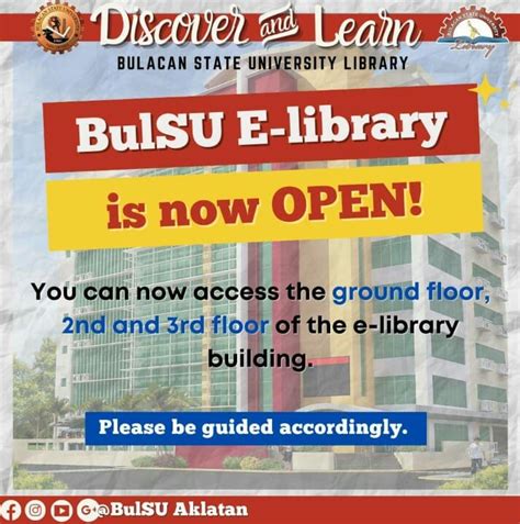 Eyes On Here Bulsuans Bulacan State University Library
