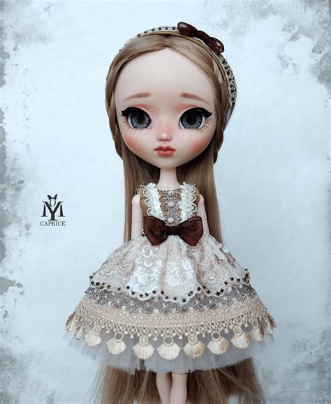 Blythe Dress Pullip Dress Cappuccino Blythe Clothes Pullip Clothes By Itsmycaprice On Etsy