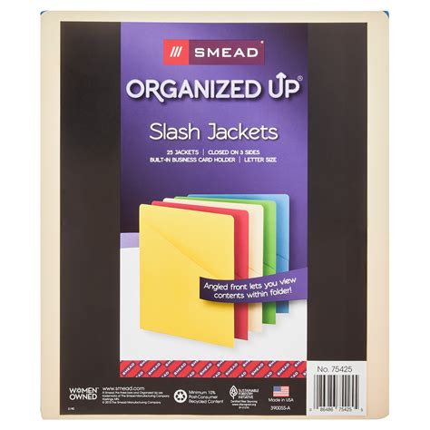 Smead Organized Up Slash Jacket Letter Size Ass