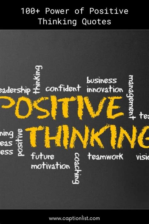 100 Best Power Of Positive Thinking Quotes Captionlist