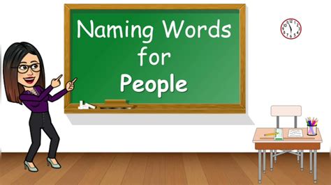 Naming Words For People Youtube