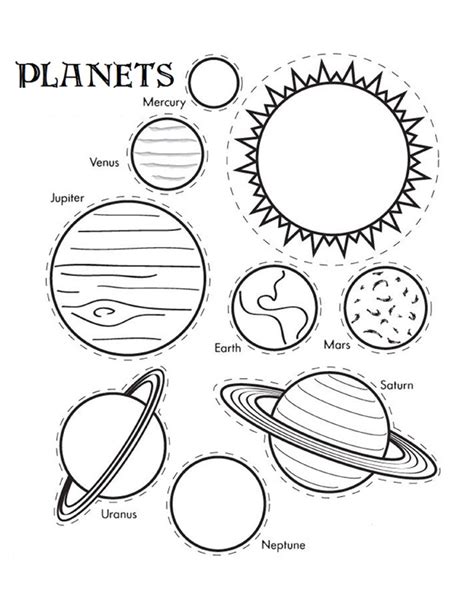 Free Printable Paper Solar System