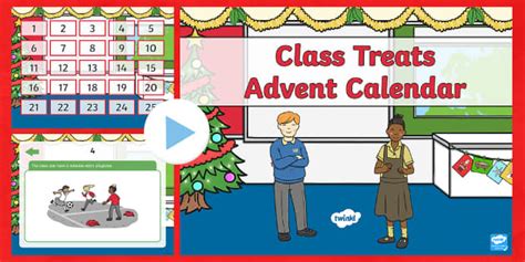 Class Treat Advent Calendar Powerpoint Teacher Made