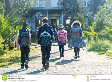 Group Of Kids Going To School Education Editorial Photography Image