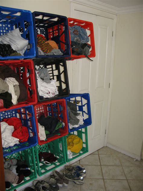 Milk Crate Clothing Storage 3 Steps Instructables